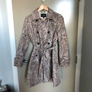 BANANA REPUBLIC Mad Men collection leopard trench, SZ S